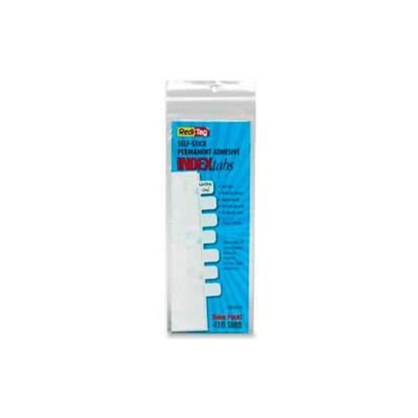 Redi-Tag Redi-Tag® Permanent Write-On Index Tabs, 7/16" x 1", White, 416 Tabs/Pack 31010